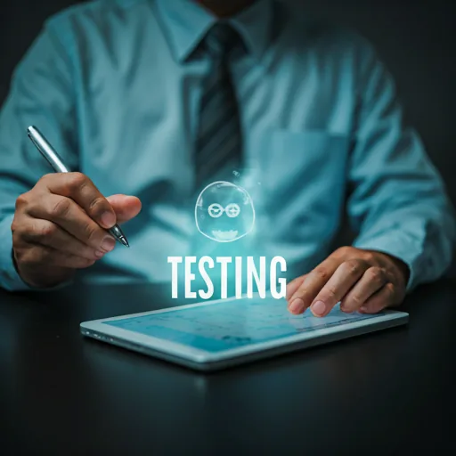 Close-up of industrial quality control testing, showing product durability and structural strength examination